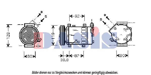 AKS DASIS Kompressor,kliimaseade 851367N